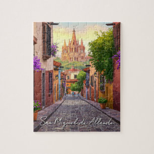 San Miguel de Allende Mexico Travel Watercolor Jigsaw Puzzle