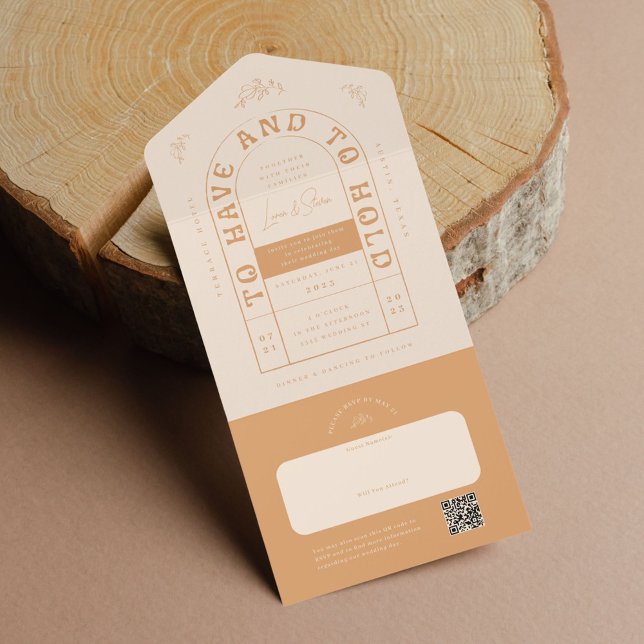 San Miguel Faire-part de mariage avec carte RSVP (Créateur téléchargé)