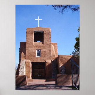 SAN MIGUEL MISSION, SANTA FE NEW MEXICO POSTER