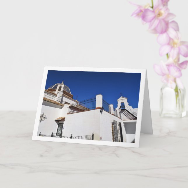 San Miguel Monastery in Lliria Town, Valencia Card (Orchid)