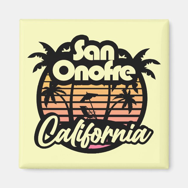 San Onofre Beach,California Magnet (Front)
