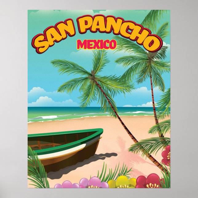 San Pancho beach travel poster (Front)