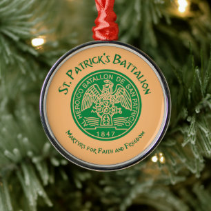 San Patricios Saint Patrick Battalion Metal Ornament