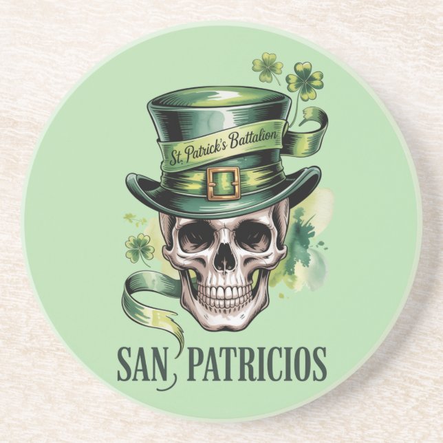 San Patricios St. Patrick's Battalion Coaster (Front)