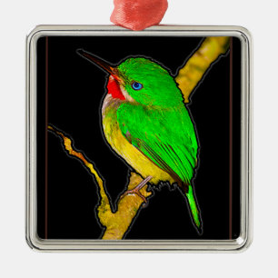 San Pedrito Puerto Rican Bird Metal Ornament