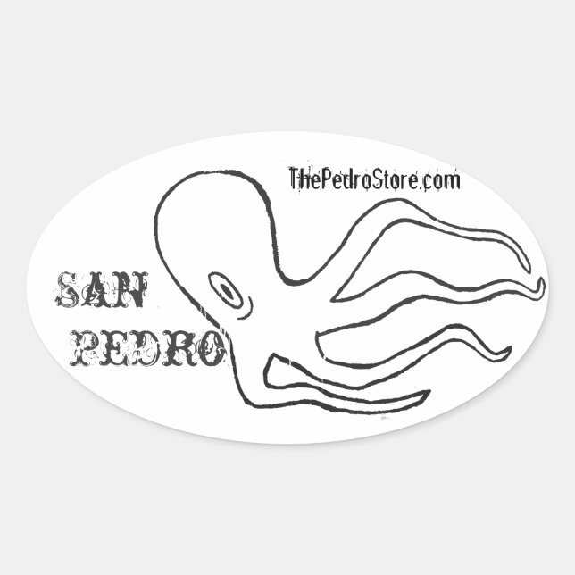San Pedro Octopus Stickers (Front)
