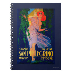 San Pellegrino Vintage PosterEurope Notebook