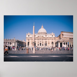 San Pietro Basilica in Vatican City Poster