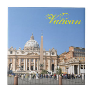 San Pietro square in Vatican, Rome, Italy Tile