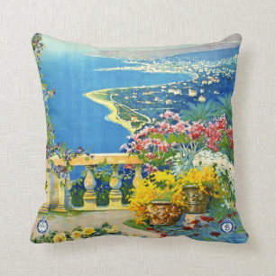 San Remo Italy 1920 Throw Pillow