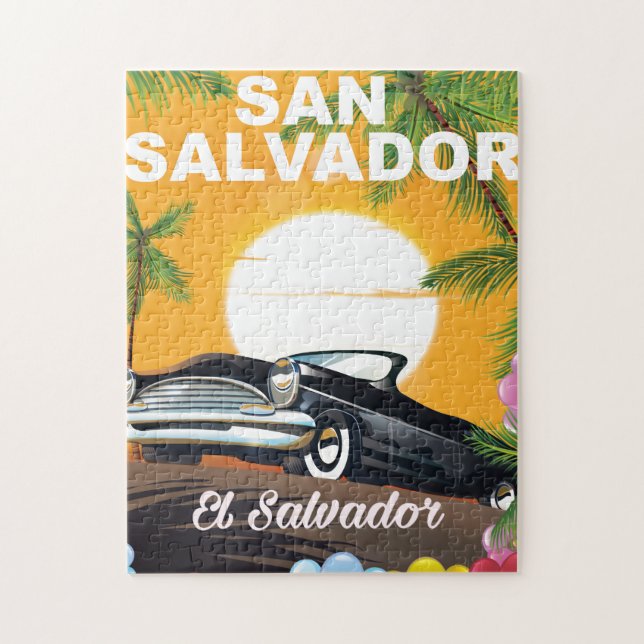 San Salvador Vintage travel poster Jigsaw Puzzle (Vertical)