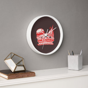 San Salvario Fassona Burger - Retro 30s Cartoon Clock