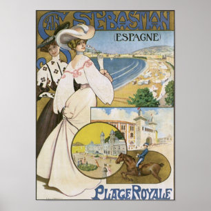 San Sebastian Espana Place Royale Poster