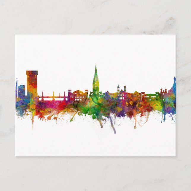 San Sebastian Spain Skyline Postcard (Front)