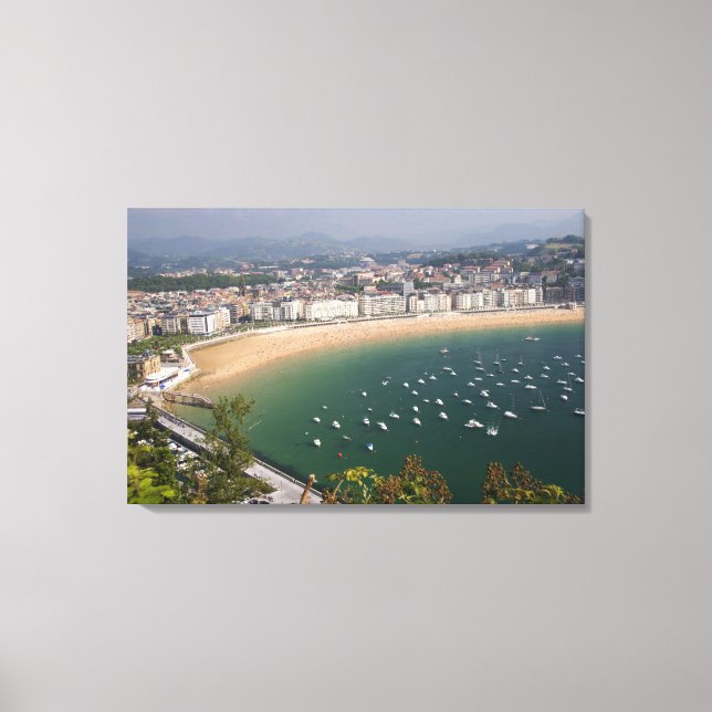 San Sebastian, Spain. The Basque city of San Canvas Print (Front)
