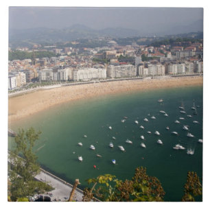 San Sebastian, Spain. The Basque city of San Tile