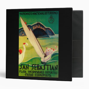 San Sebastian Vintage PosterEurope Binder