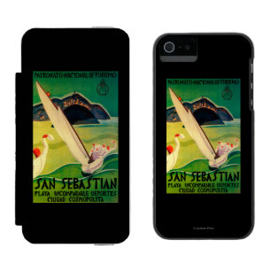 San Sebastian Vintage PosterEurope Incipio Watson™ iPhone 5 Wallet Case