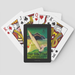 San Sebastian Vintage PosterEurope Playing Cards