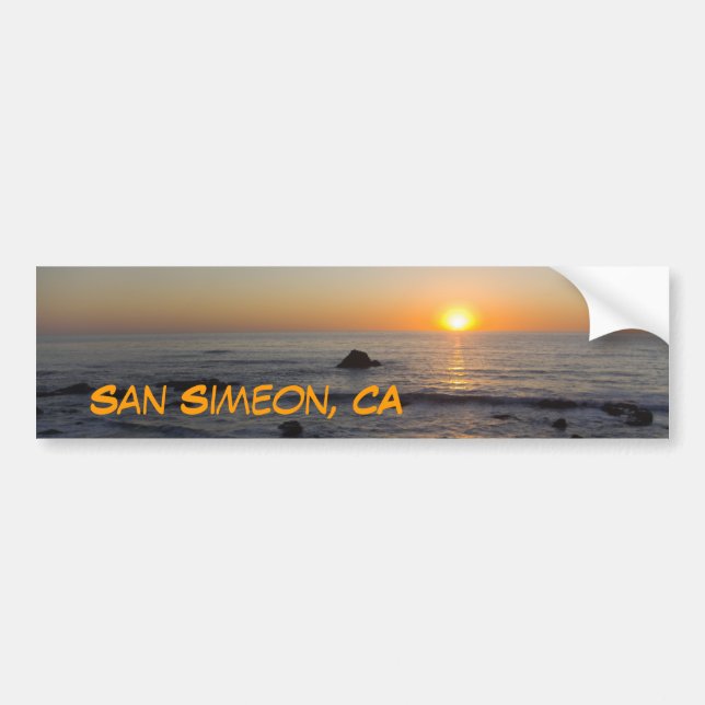 San Simeon, CA Bumper Sticker (Front)