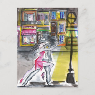 San Telmo Night - Tango Postcard