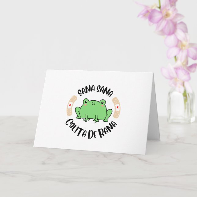 Sana Sala Colita De Rana, Spanish  Card (Orchid)