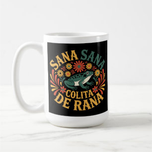 Sana Sana Colita De Rana Traditional Floral Mexica Coffee Mug