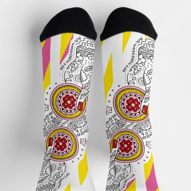 Sana Tarot -  Two of Pentacles Socks (Top)