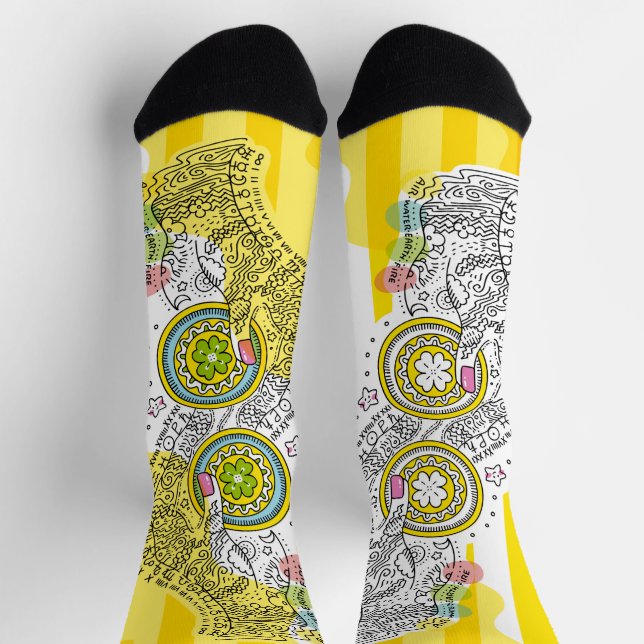 Sana Tarot - Two of Pentacles Socks (Top)