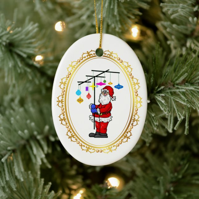 Sana with Decorated Antenna Christmas Ornament (Tree)