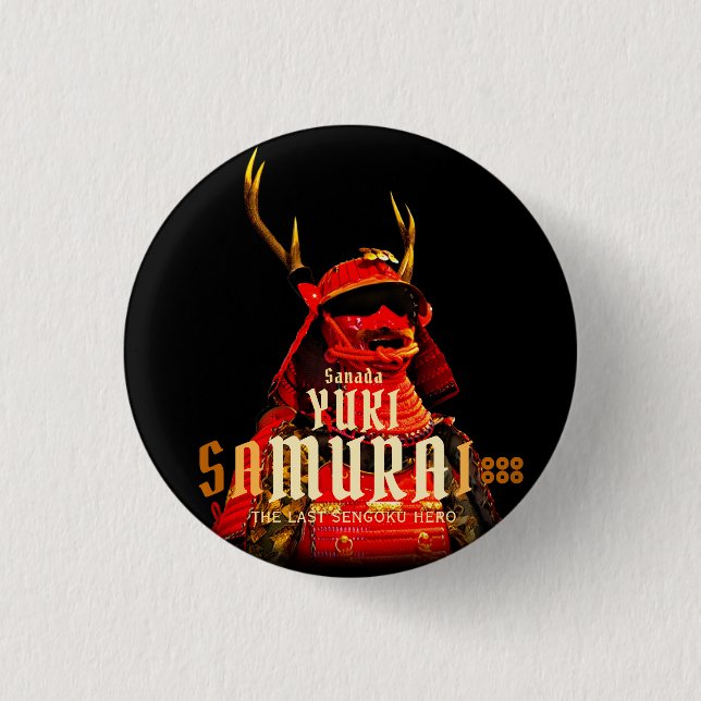 SANADA YUKIMURA (Normal ver.) 1 Inch Round Button (Front)