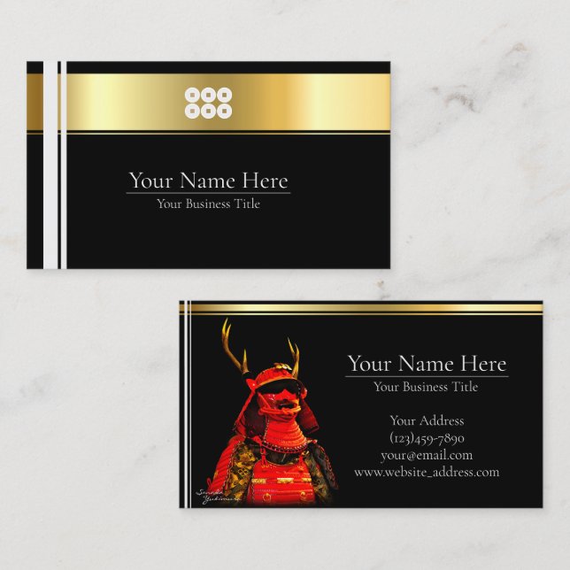 SANADA YUKIMURA(Normal. ver.) Business Card (Front/Back)