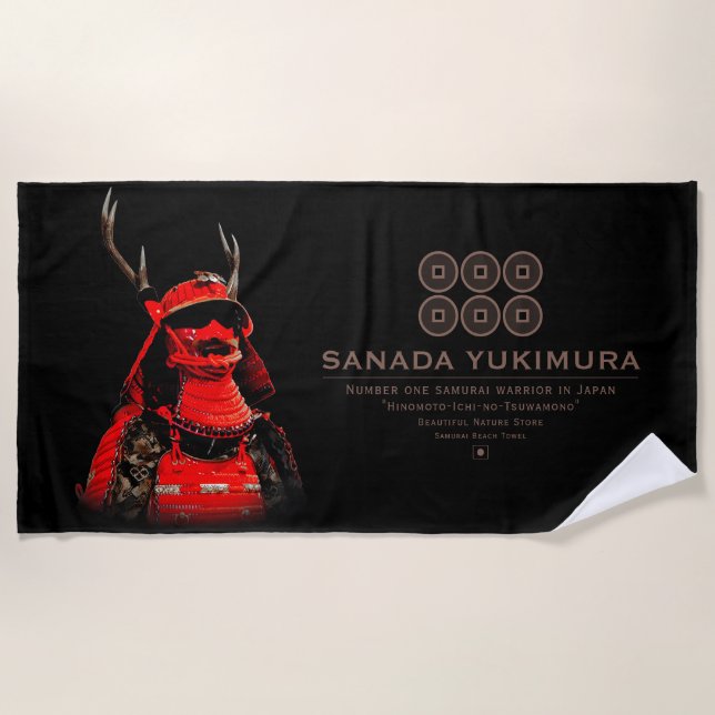 SANADA YUKIMURA (Red ver.) Beach Towel (Front)