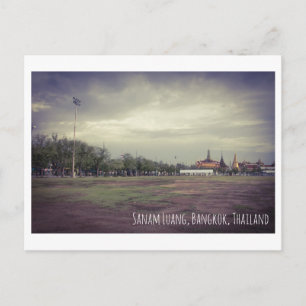 Sanam luang Thailand vintage postcard travel