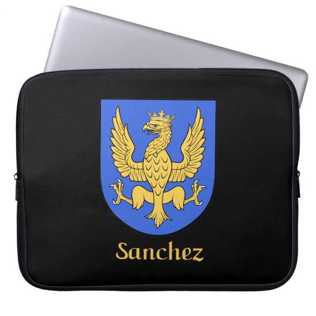 Sanchez Family Shield Electronics Bag (Front)