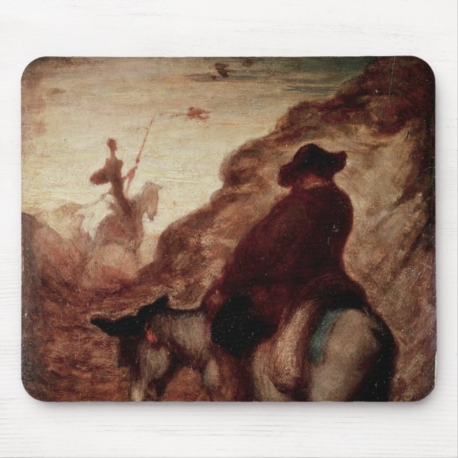 Sancho and Don Quixote, 19th century Mouse Pad (Front)