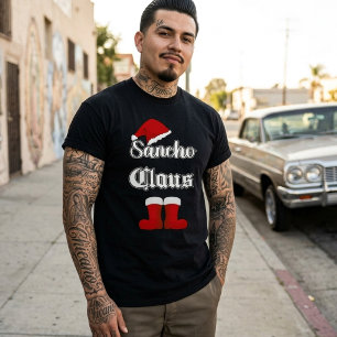 Sancho Claus Funny Christmas Holiday T-shirt 