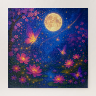 Sanctuaire Lunar Blossom - Puzzle de jardin Lune d