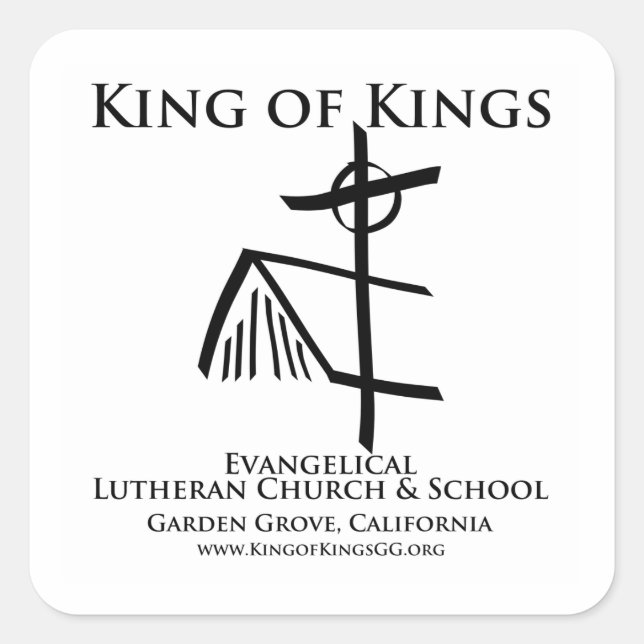 Sanctuary and Cross Sticker (Front)