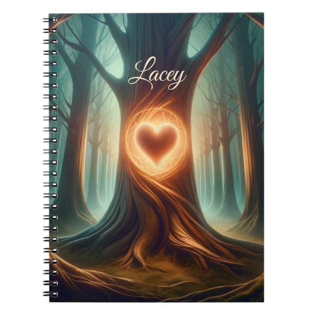 Sanctuary in the Pines Personalized Notebook (Front)