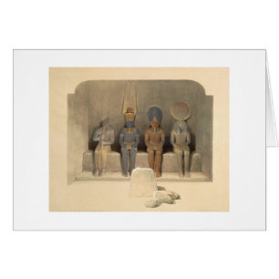 Sanctuary of the Temple of Abu Simbel, from "Egypt