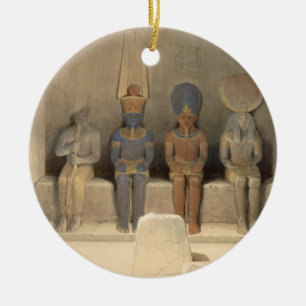 Sanctuary of the Temple of Abu Simbel, from "Egypt Ceramic Ornament