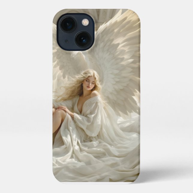Sanctum of Wings – Angel in the Halls of Light	 iPhone Case (Back)