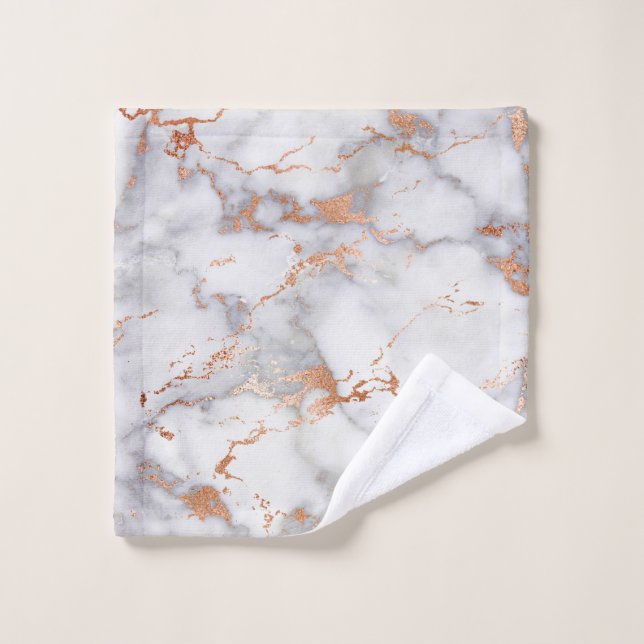 Sand Accents and White Abstract Pattern Wash Cloth (Wash Cloth)