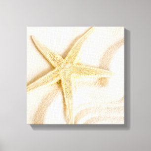 Sand and a Starfish natural neutral colour Canvas Print