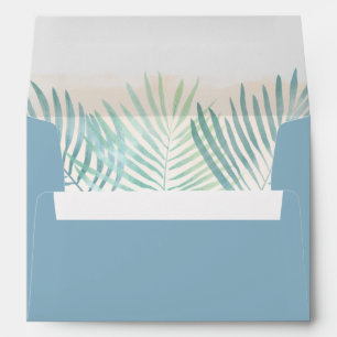 Sand and Palms Beach Wedding Envelope