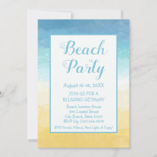 Sand and Sea Beach Getaway Invitation