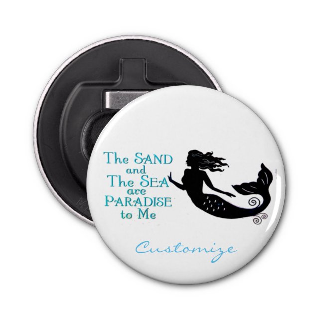 Sand and Sea Beach Mermaid Thunder_Cove Bottle Opener (Front)