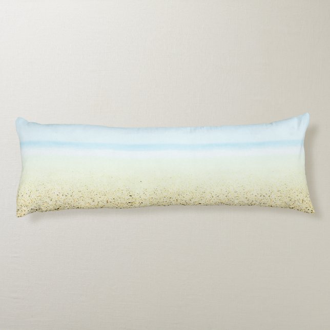 Sand and Sea Calm Coastal Body Pillow (Back)