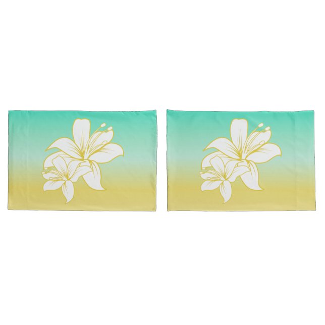 Sand and Sea Colour Ombre Pillowcase (Back-Set)